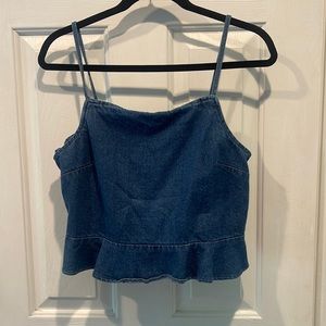 American Eagle Outfitters denim top. Sz Large